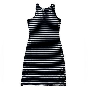 A New Day striped fitted dress with slits